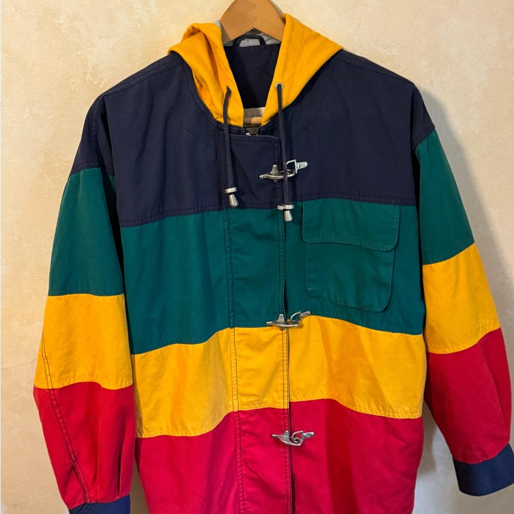 Vintage m.j. carrol Color Block Parka